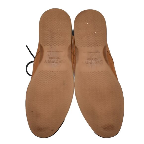 SPERRY $95‎ Newman Leather Lace Up Oxford Dress Shoe Tan Men's 9.5 M - Picture 6 of 6